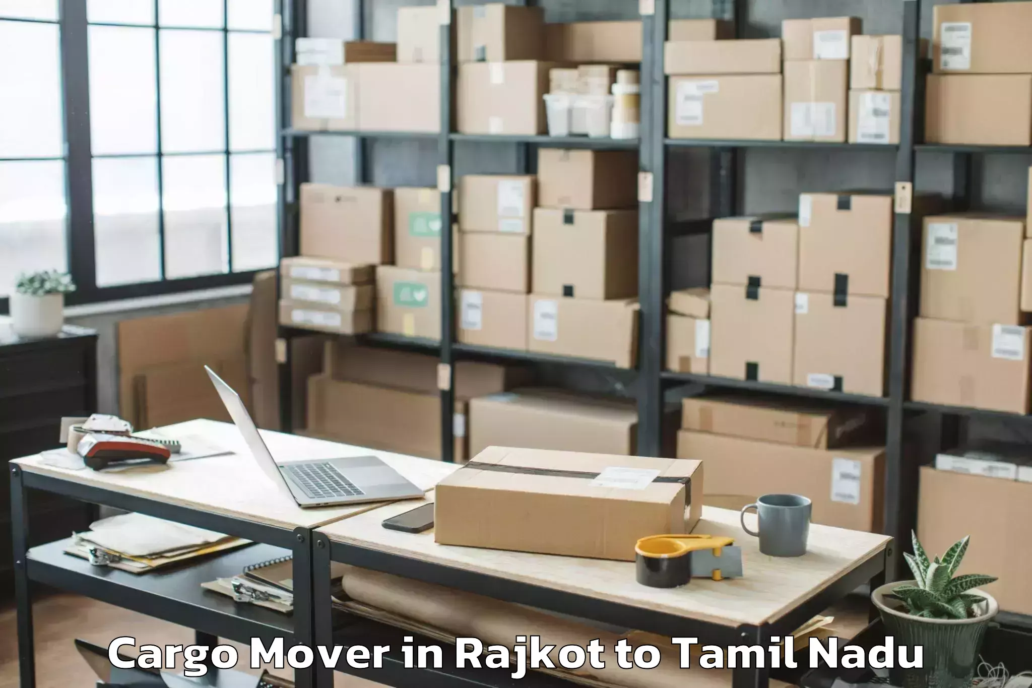 Professional Rajkot to Uthiramerur Cargo Mover